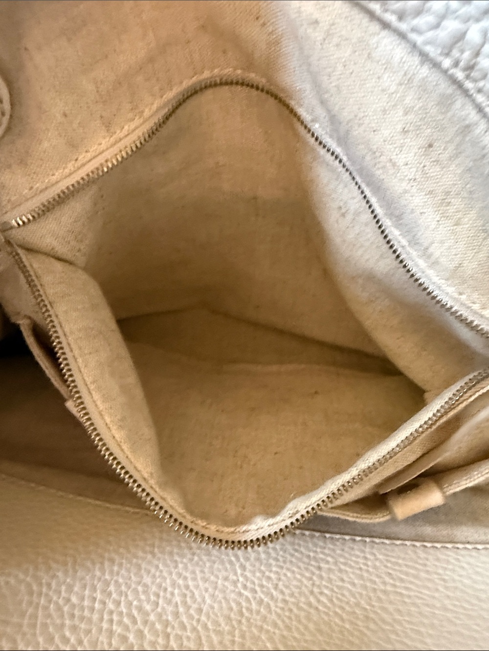 Mark & Graham Cream Leather Tote - Picture 8 of 16